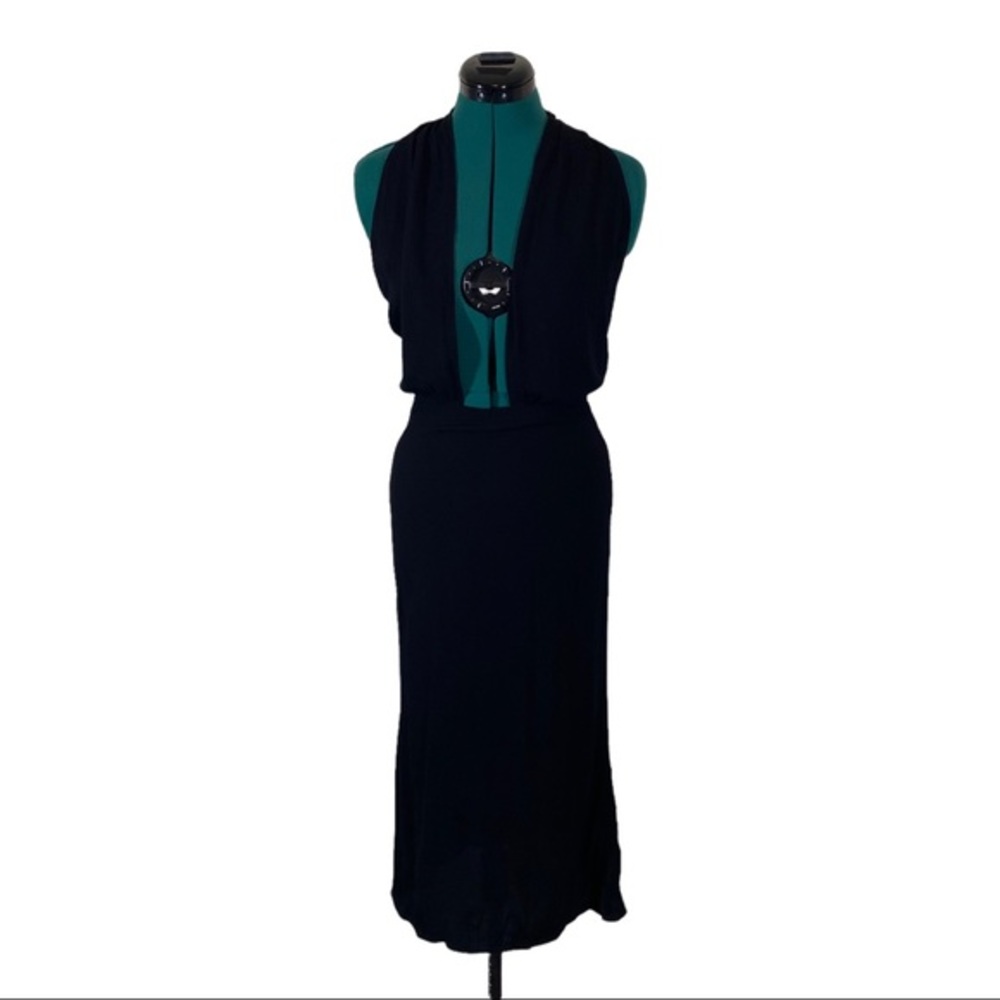 Reformation Halter Plunge dress size 2